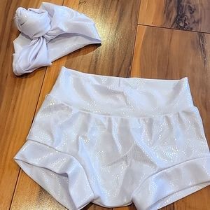 Matching shorts and headband